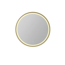Spejl LED Hasle messingfinish Ø80 cm